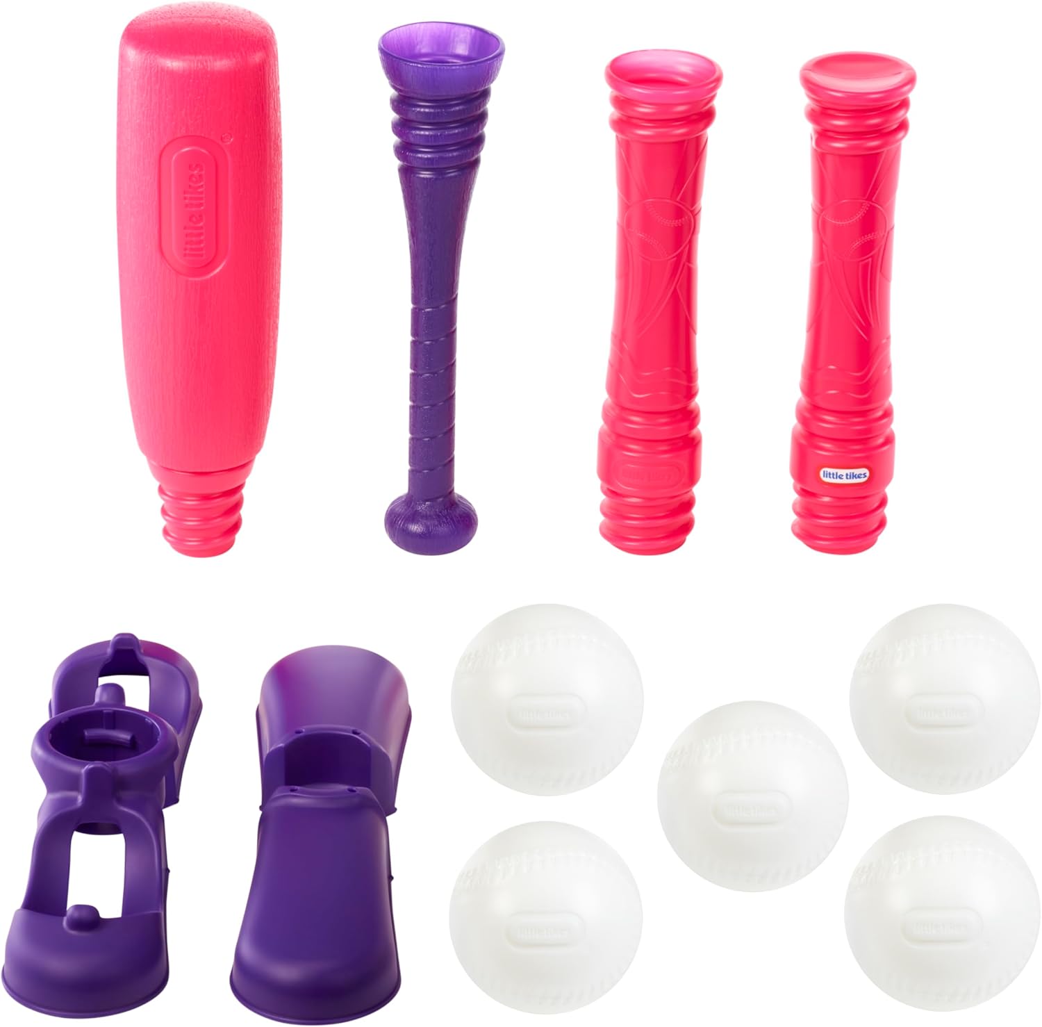 T-Ball Set, Pink, 5 Balls, for Toddlers Ages
