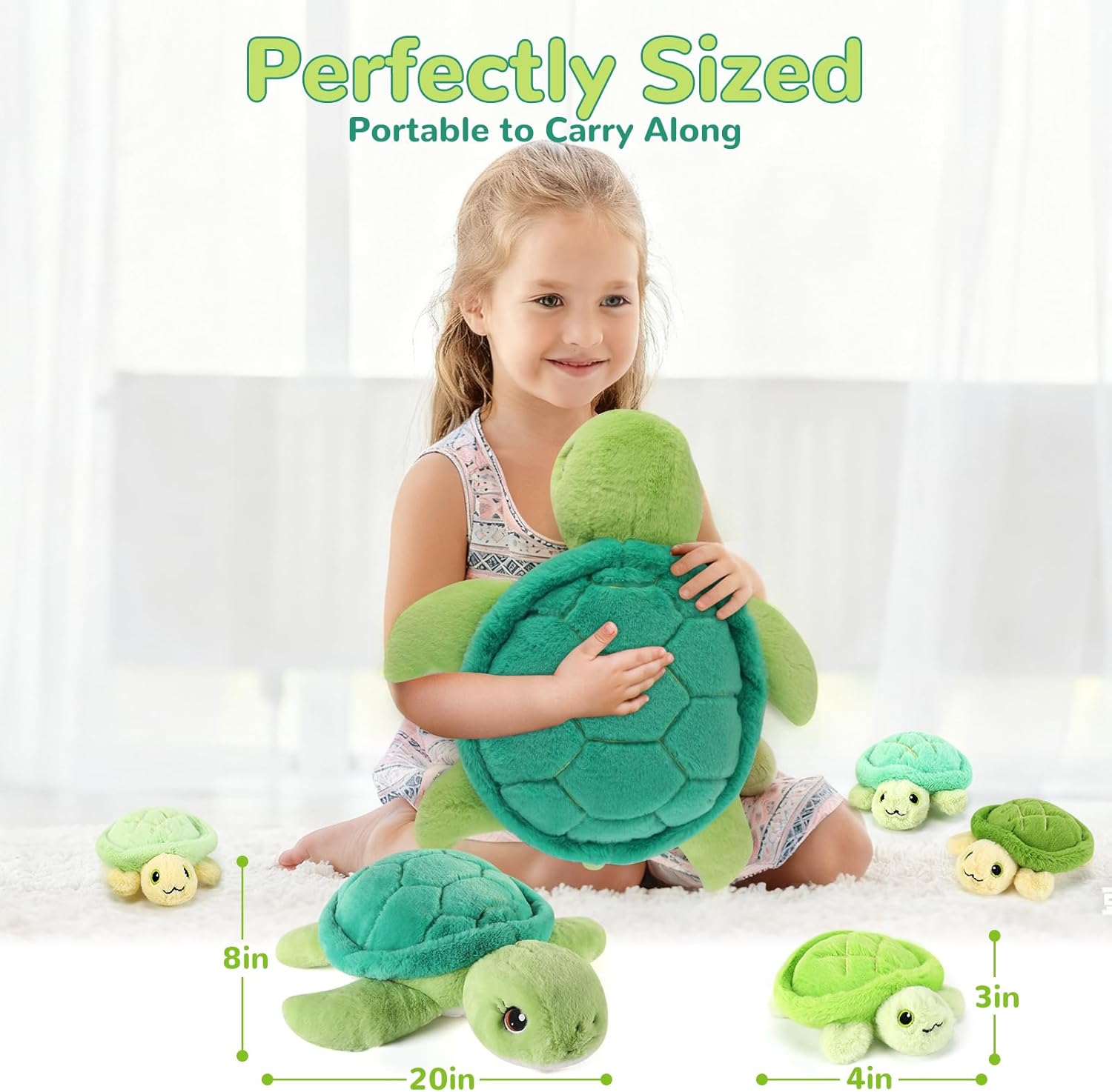 Turtle Stuffed Animals with Babies Inside