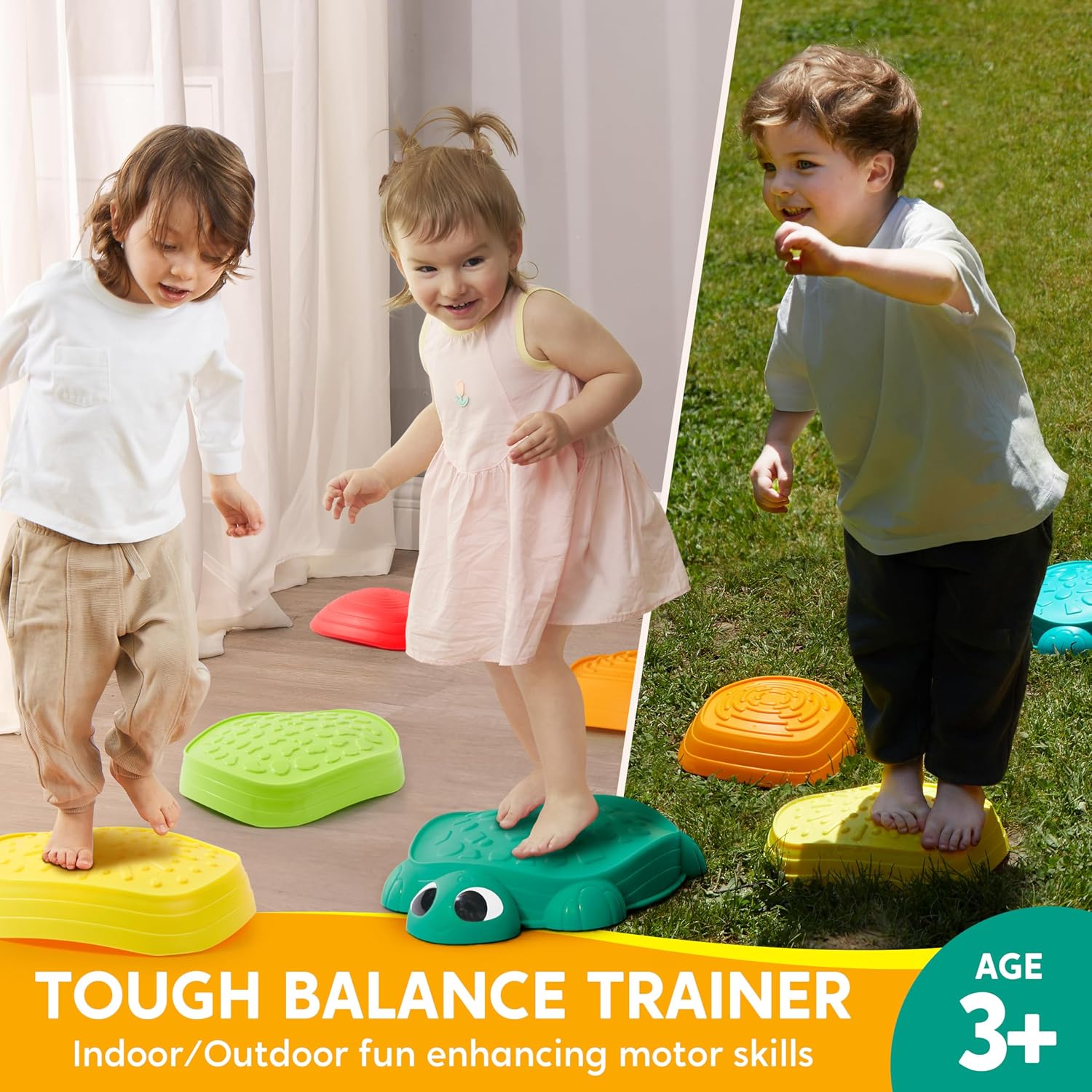 5 Pcs Turtle Balance Stepping Stones
