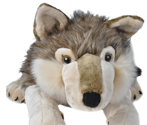 Wild Jumbo Wolf Plush Stuffed Toy