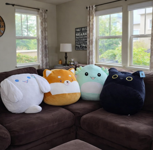 Plush Toy, 4 Large Ultra-Soft Stuffed Animals