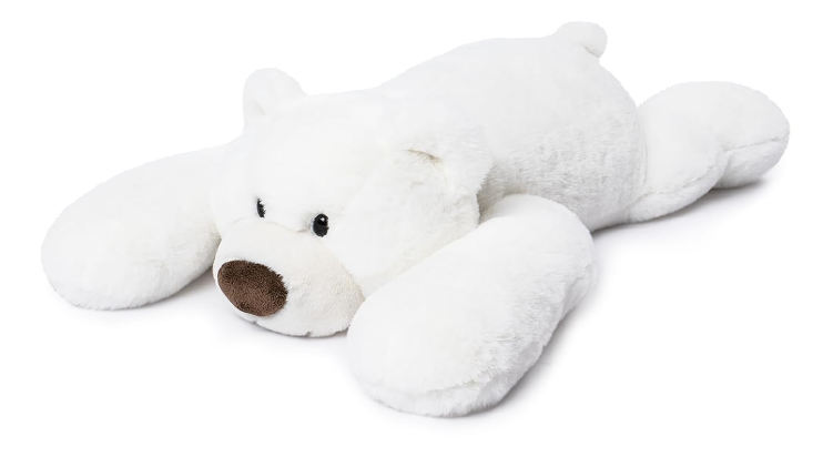 Weighted Polar Bear Stuffed Animals for Kids & Adults